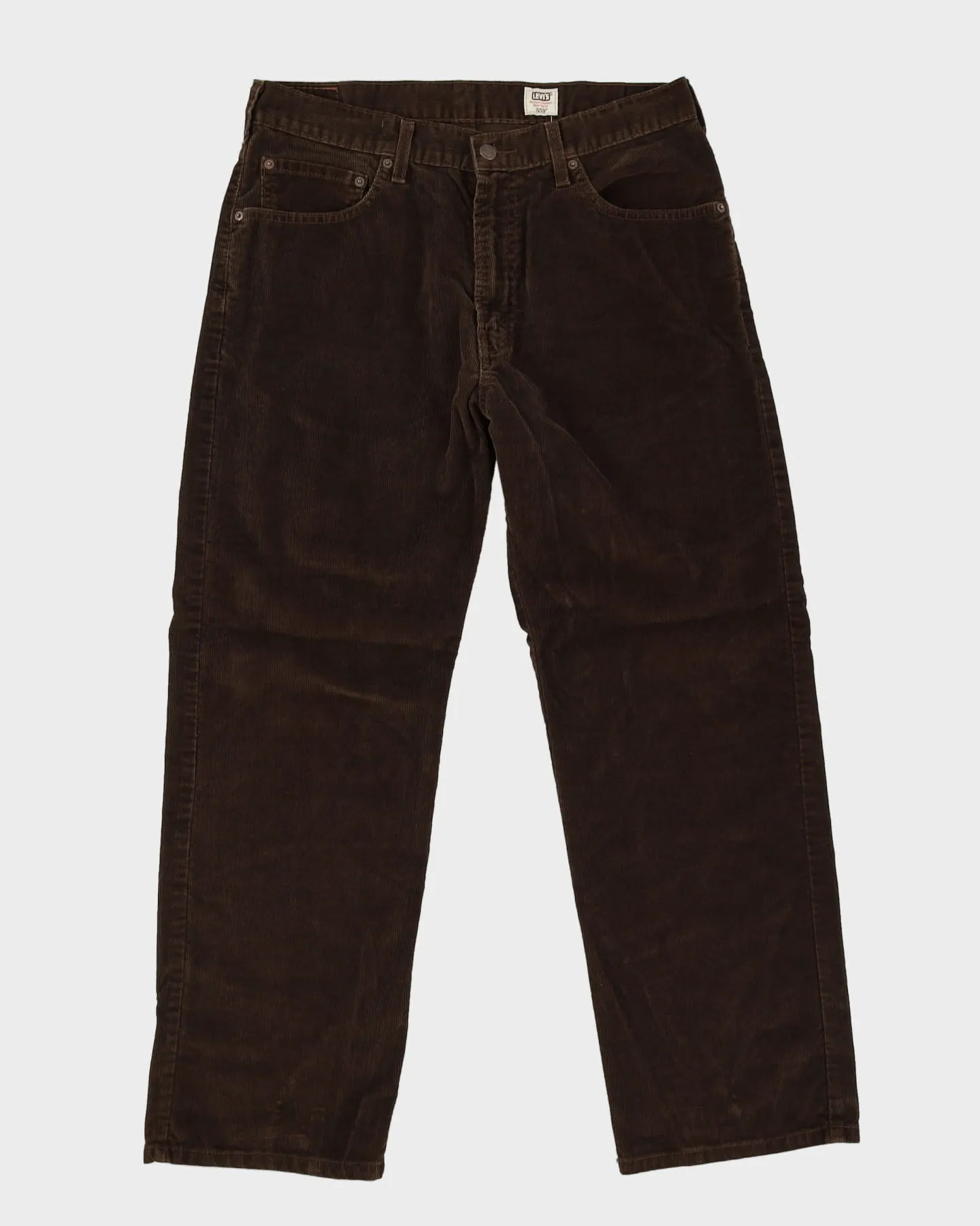 00s Levi's Navy Cord Trousers - W34 L30