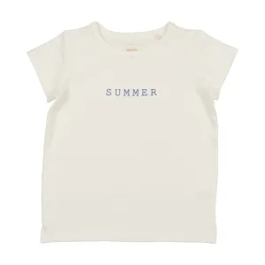 Analogie "Summer" T-Shirt (Printed Denim Collection) - White