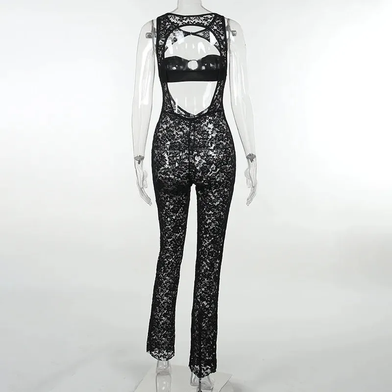 Coquette Mesh Jumpsuit