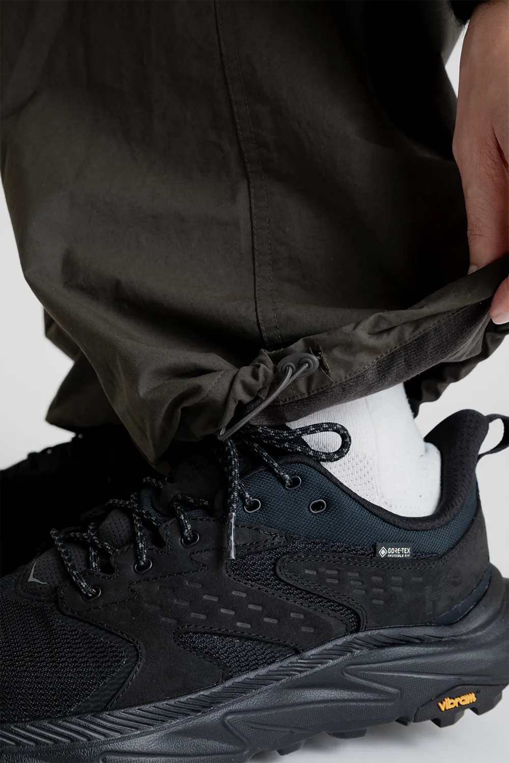 Cotton Nylon Fatigue Pants - Dark Brown