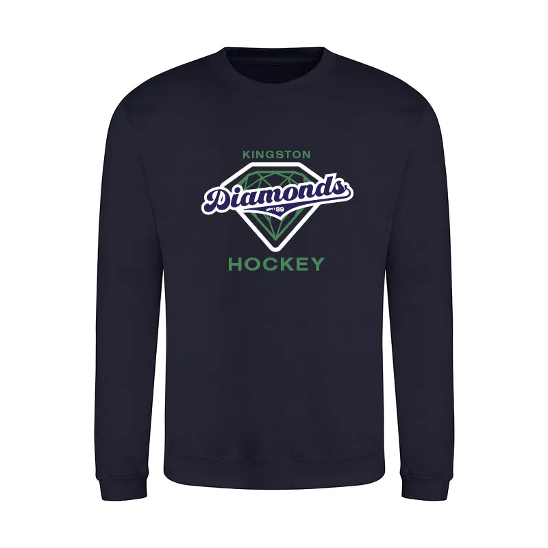 Diamonds - Unisex Retro Sweatshirt (Embroidered)