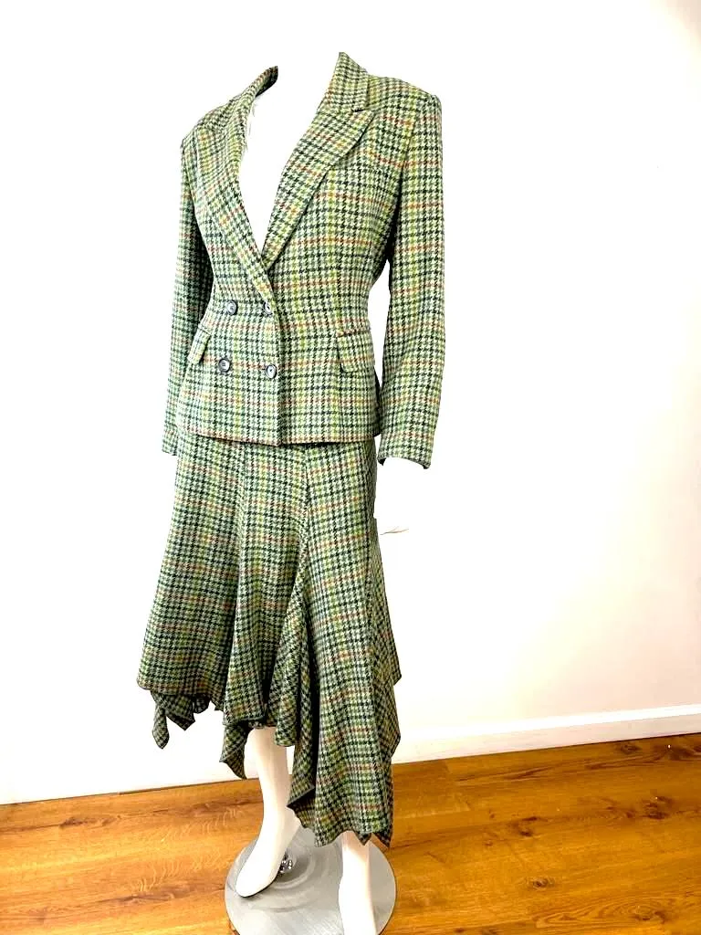 IVAN GRUNDAHL WOOL BLEND TWEED BLAZER
