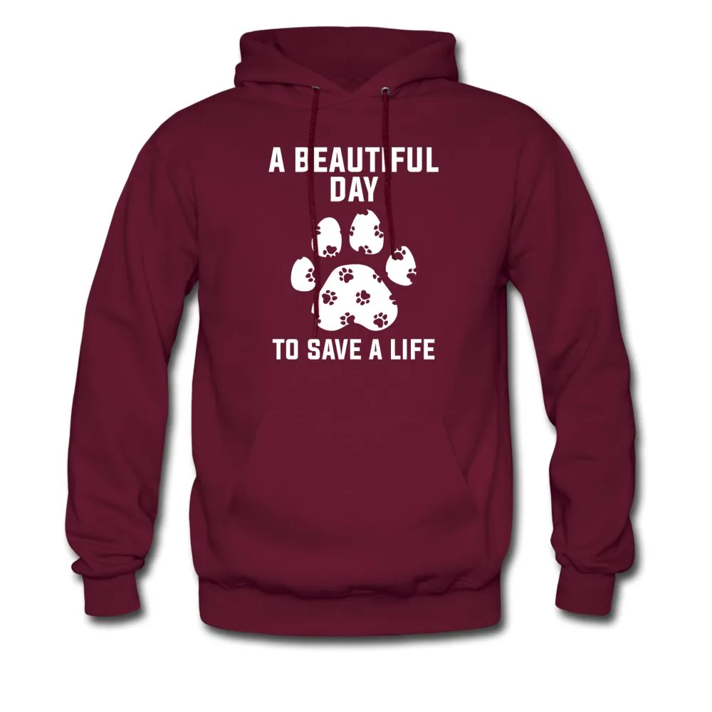 NOMV A beautiful day to save a life unisex Hoodie