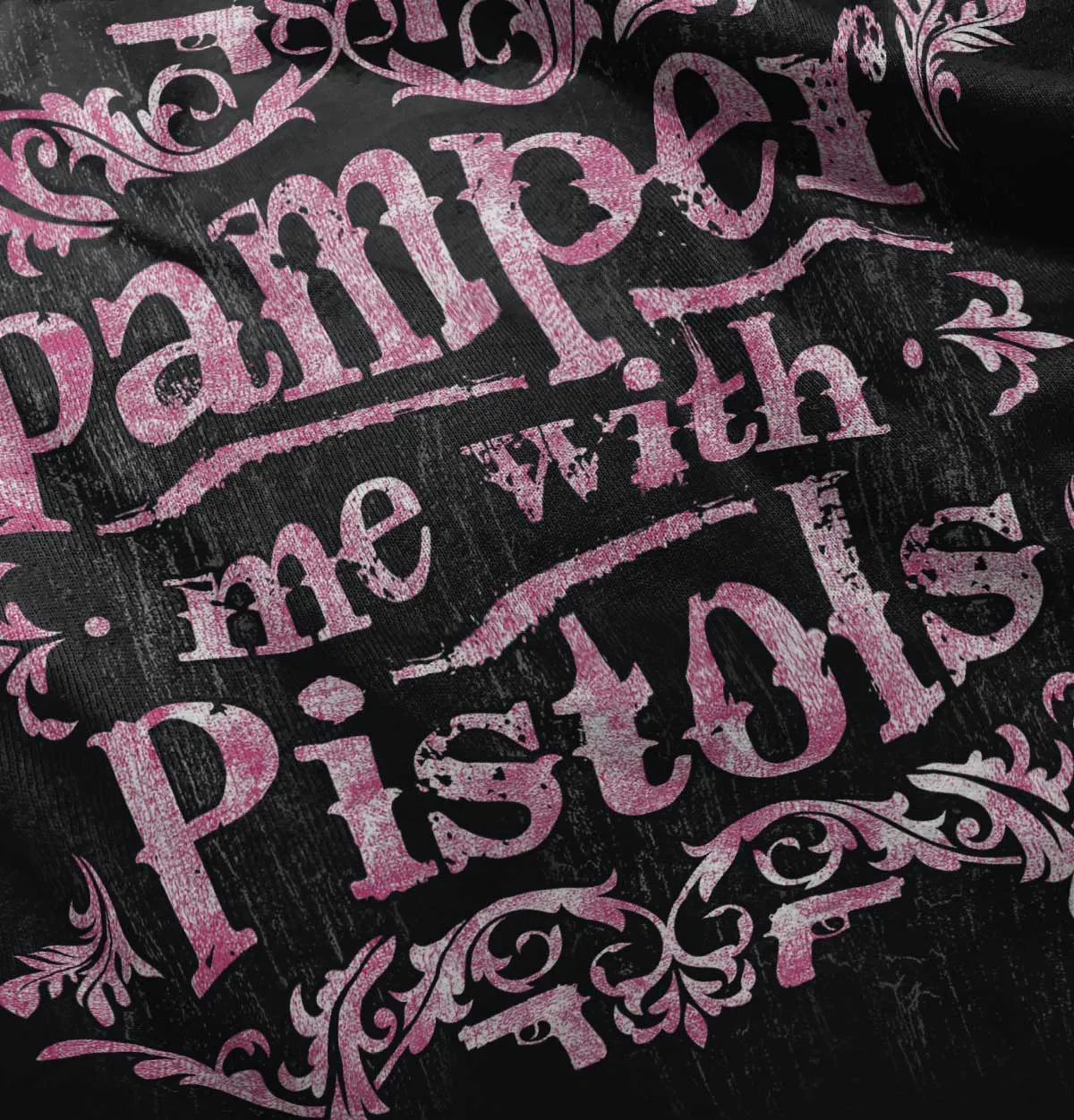 Pamper Me With Pistols Zip Hoodie