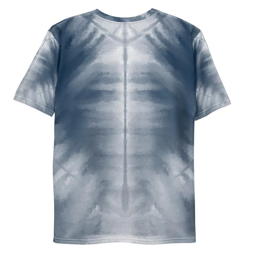 Shibori Tie-Dye Spine Men's T-shirt designed by Robert Bowen