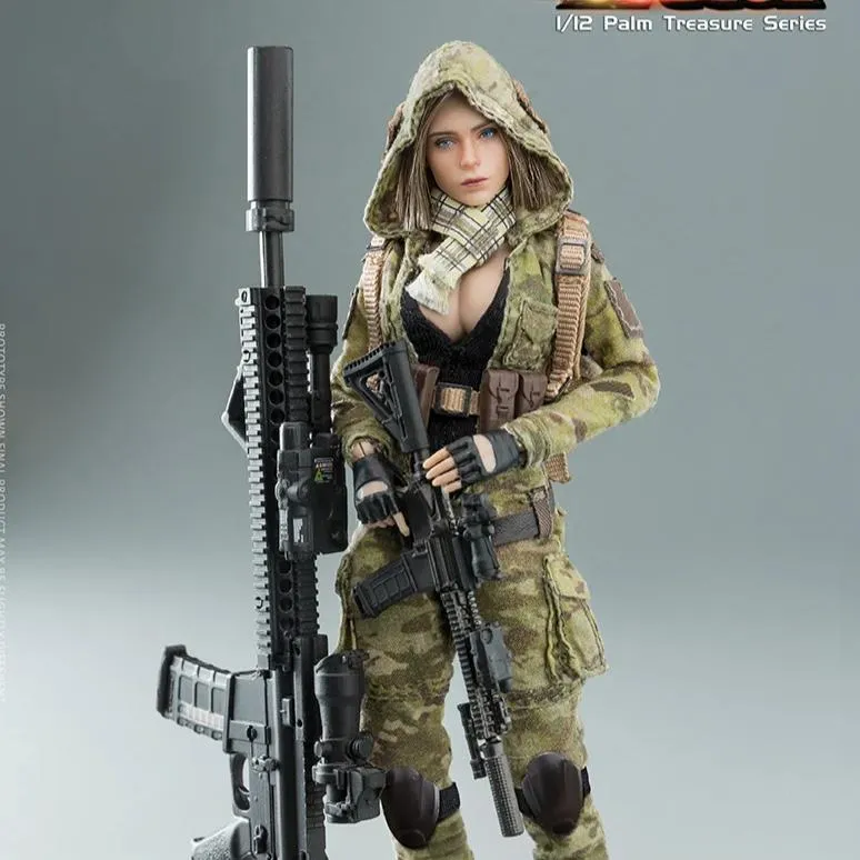 Very Cool 1:12 MC Camouflage Women Soldier Villa