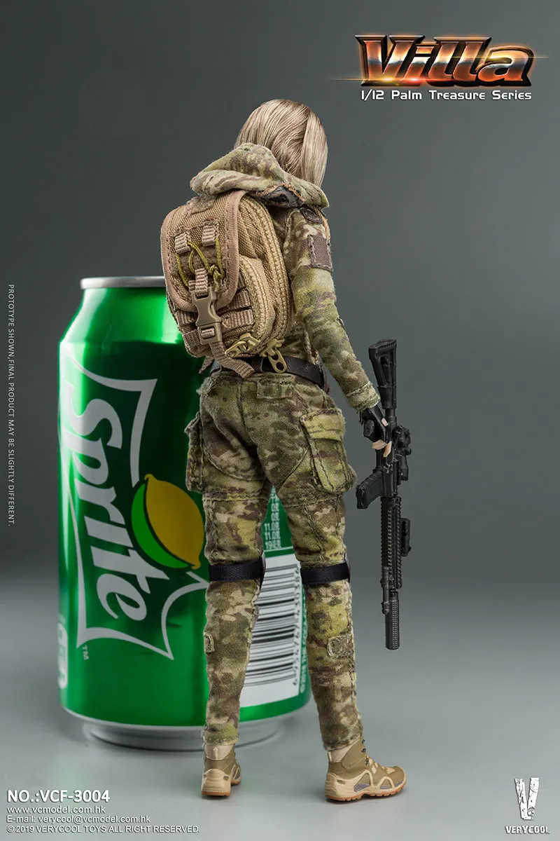 Very Cool 1:12 MC Camouflage Women Soldier Villa