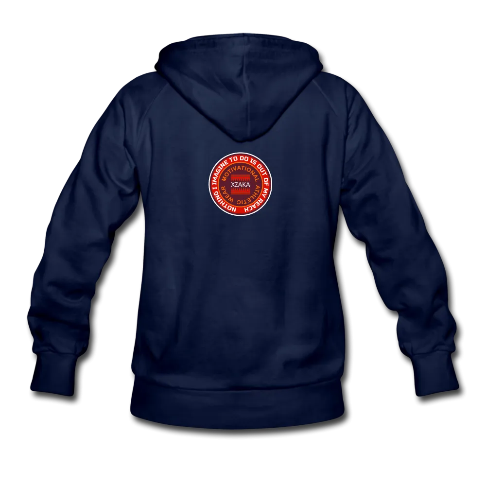 XZAKA Women "Enthusiasm Drives Purpose" Motivational Hoodie - W1303